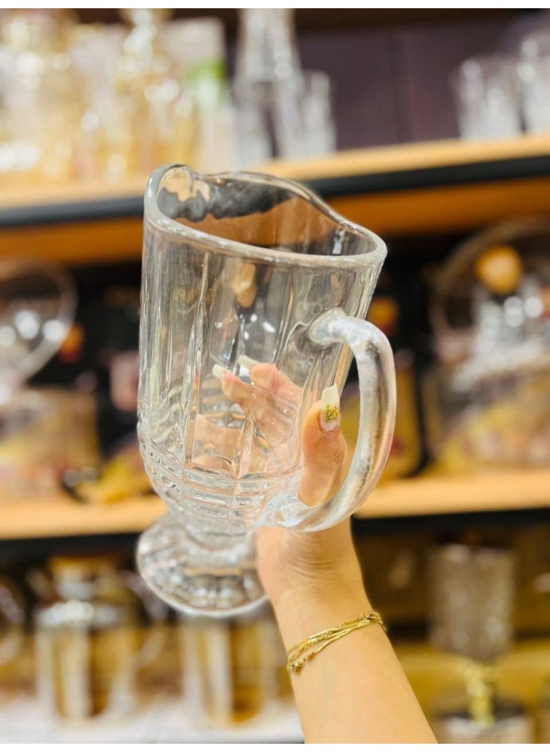 طقم دورق و معاه 6 كوبايات كريستال - Image 5